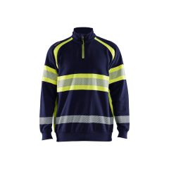 Huomiovärinen highvis college lyhyellä vetoketjulla Blåkläder 3553