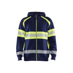 Huomiovärinen highvis huppari Blåkläder 3552