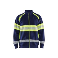 Huomiovärinen highvis college vetoketjulla Blåkläder 3551