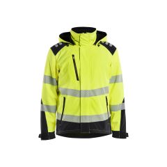 Huomiovärinen softshell-takki