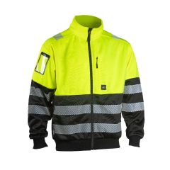 Huomiovärinen vetoketjucollege lk2 Dimex 4551