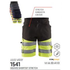 Blåkläder  huomioväriset joustavat shortsit 1541