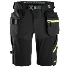 Riipputaskulliset FlexiWork SoftShell -joustoshortsit Snickers 6140