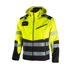 Dimexin huomiovärinen softshell on hyvä turvatakki syksyyn ja kevääseen. Hyvä mitoitus ja kestävä, likaa hylkivä materiaali. Hyvä turvapusero kuljettajalle, raksalle, teollisuutteen, maatalouteen.