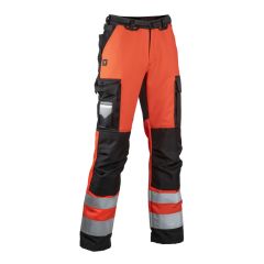 Punamustat stretch-kesähousut, lk1 Dimex 6170